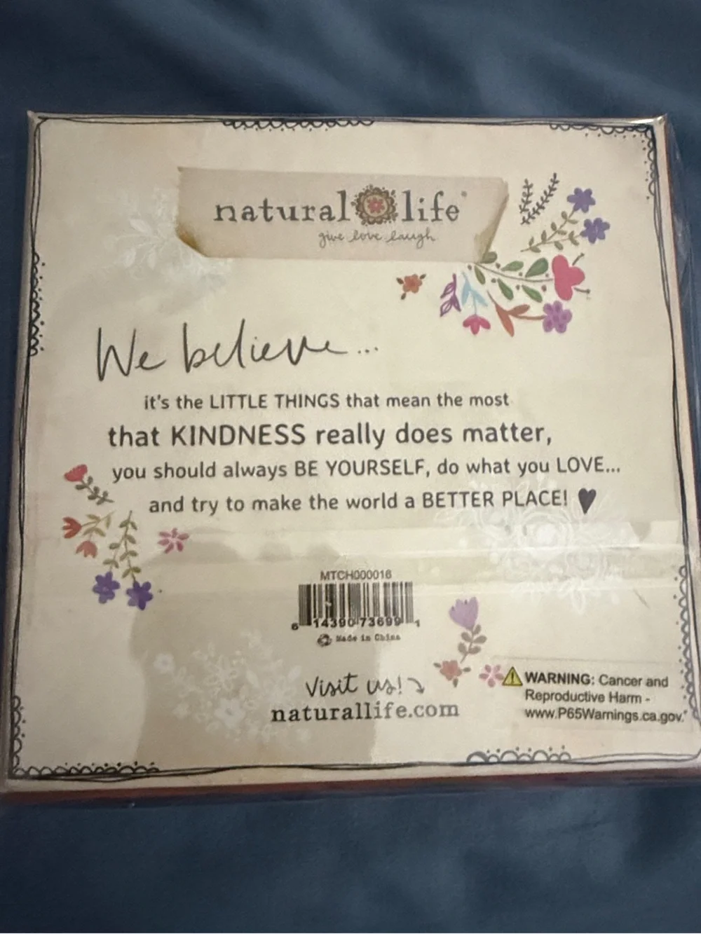 NATURAL LIFE Floral Bright Decorative Matchbox - Purple, Pink, Green, Orange
